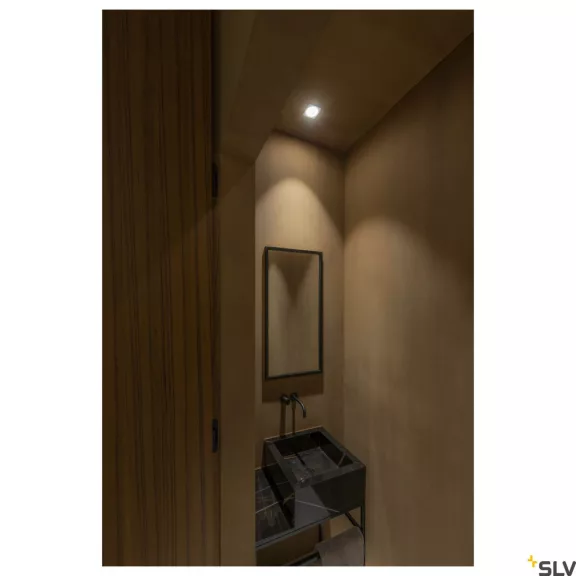 PATTA-F LED fehér IP65 11W 3000K 38° 8,3cm dimmelhető vízmentes kültéri süllyesztett lámpa és előtét szett