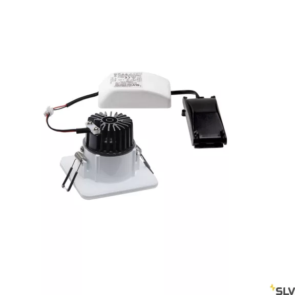 PATTA-F LED fehér IP65 11W 3000K 38° 8,3cm dimmelhető vízmentes kültéri süllyesztett lámpa és előtét szett