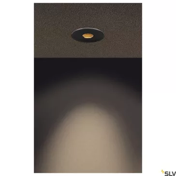   H-LIGHT 1 fekete 11w 2700K 20° dimmelhető süllyesztett LED spot lámpa