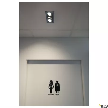   KADUX 3 LED fekete 20w 3000K 38° dimmelhető állítható süllyesztett spot lámpa