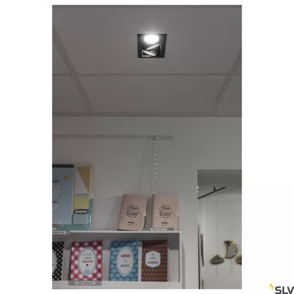 KADUX 3 LED fekete 20w 3000K 38° dimmelhető állítható süllyesztett spot lámpa