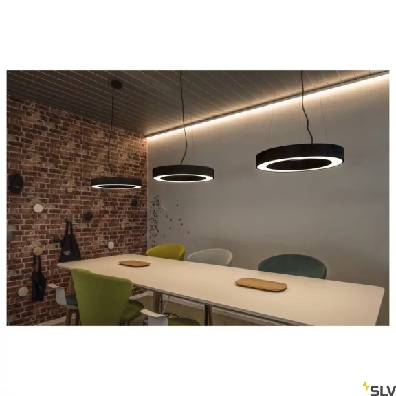 MEDO RING fekete 33w 3000K 105° dimmelhető függesztett mennyezeti LED lámpa