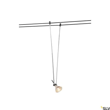   TENSEO TELESCOPIC fekete GX53 teleszkópos szárú sodronyos lámpa armatúra