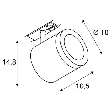   ENOLA C ONE-TRACK LED fehér 11w 3000K 55° állítható spot lámpa 1 fázisú sínhez