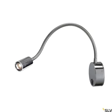DIO FLEX PLATE króm 1.9w 3000K 45° fali LED olvasó lámpa