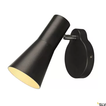 PHELIA fekete gu10 fali lámpa