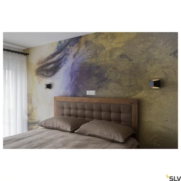 CARISO WL-2 fekete-arany 11w 2700K dimmelhető fali LED lámpa