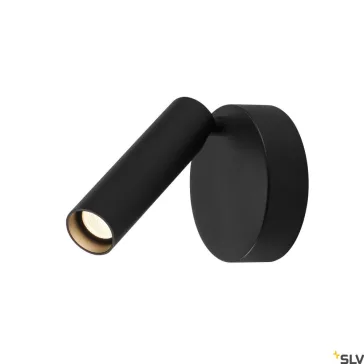   KARPO LED fekete 9.5w 3000K 40° fali és mennyezeti spot lámpa