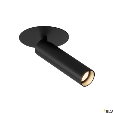   KARPO LED fekete 7.5w 3000K 40° fali és mennyezeti spot lámpa süllyesztett csatlakozóval