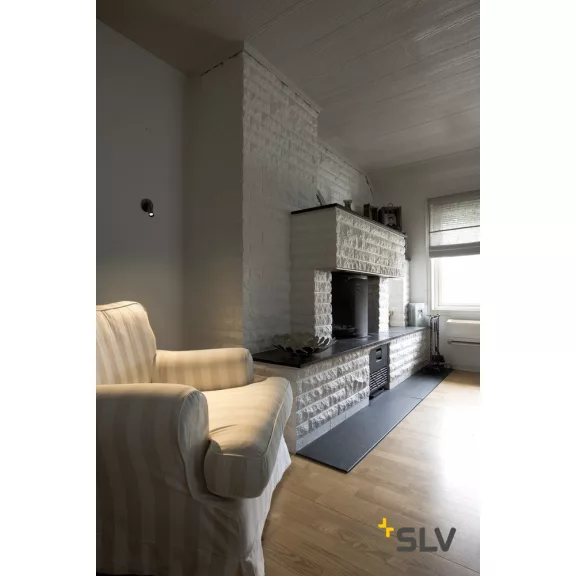 KARPO LED fekete 7.5w 3000K 40° fali és mennyezeti spot lámpa süllyesztett csatlakozóval