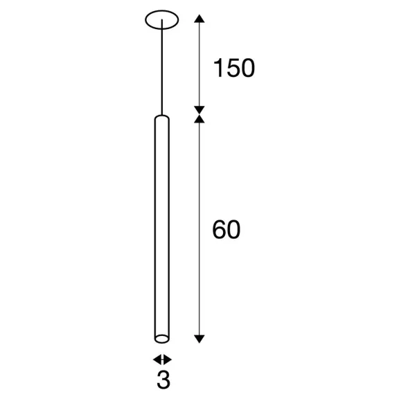HELIA 30 fekete 7.5w 3000K 40° függesztett LED spot lámpa