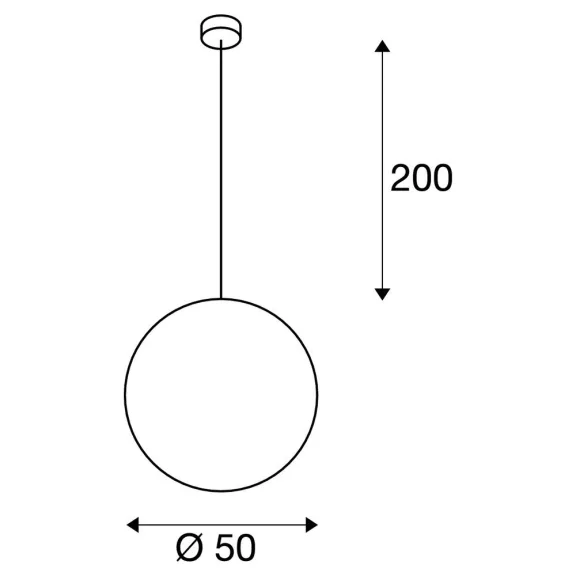ROTOBALL 50 szürke E27 függesztett lámpa