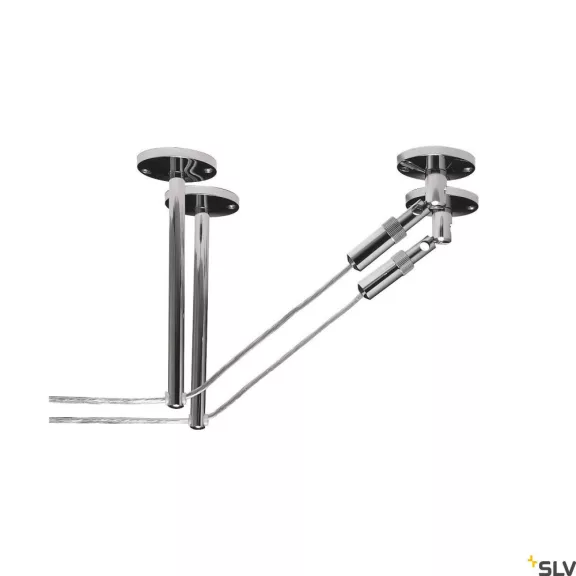 TENSEO króm 2db 16cm-es mennyezeti távtartó és vezető elem