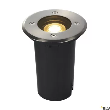   SOLASTO 120 rozsdamentes acél IP67 GU10 talajba süllyesztett kerek spot lámpa