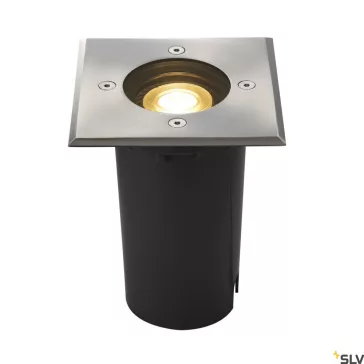   SOLASTO 120 rozsdamentes acél IP67 GU10 talajba süllyesztett szögletes spot lámpa