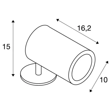   HELIA antracit IP55 17W 3000K dimmelhető univerzális kültéri LED spot lámpa