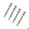 SCREW SET M5 metrikus/fa kötésű rozsdamentes acél rögzítő csavar készlet dübellel