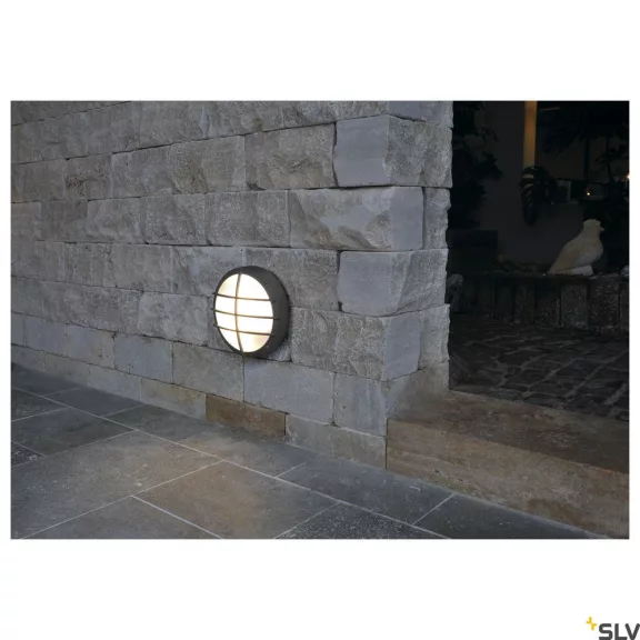 BULAN GRID antracit IP44 E27 kültéri fali és mennyezeti hajólámpa