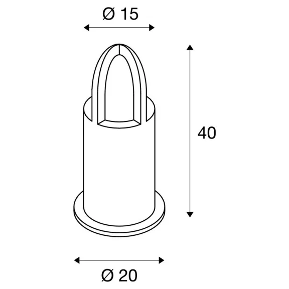 RUSTY CONE 40 corten acél IP54 E27 kültéri allólámpa