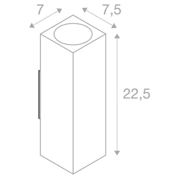 THEO WALL UP / DOWN fehér IP44 GU10 kültéri fali lámpa