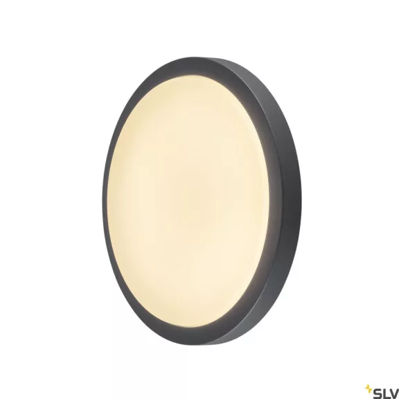 AINOS SENSOR antracit IP44 22W 3000K kültéri fali és mennyezeti mozgásérzékelős LED lámpa