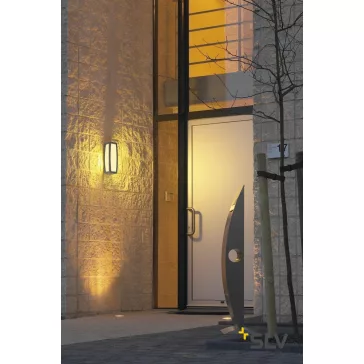 MERIDIAN BOX antracit IP54 E27 kültéri fali lámpa
