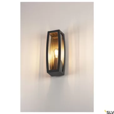 MERIDIAN BOX 2 antracit IP54 E27 kültéri fali lámpa