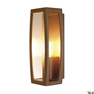 MERIDIAN BOX 2 rozsda IP54 E27 kültéri fali lámpa