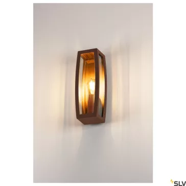 MERIDIAN BOX 2 rozsda IP54 E27 kültéri fali lámpa