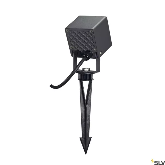 NAUTILUS antracit IP65 8.5W 3000K kültéri leszúrható kerti LED spot lámpa