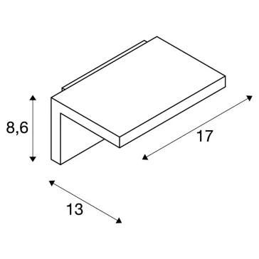 ANGOLUX WALL fehér IP44 7W 3000K kültéri fali LED lámpa