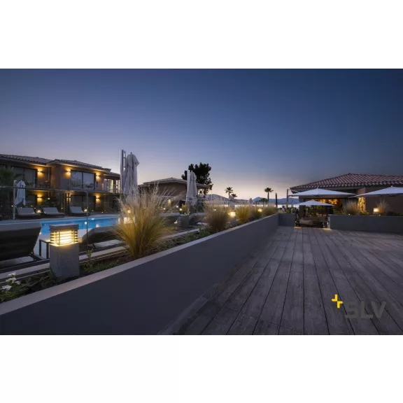 ARROCK GRANITE szürke-króm IP44 E27 kültéri allólámpa
