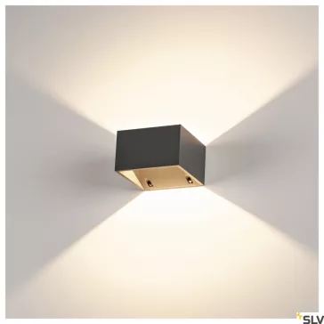 LOGS WALL antracit IP44 10W 3000K kültéri fali LED lámpa