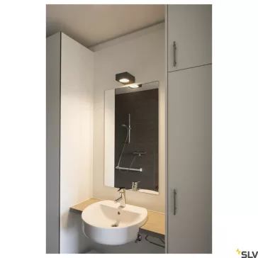 QUADRASYL WL 15 antracit IP44 GX53 kültéri fali lámpa