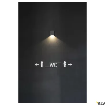 QUAD 1 XL antracit IP44 4.5W 3000K kültéri fali LED lámpa