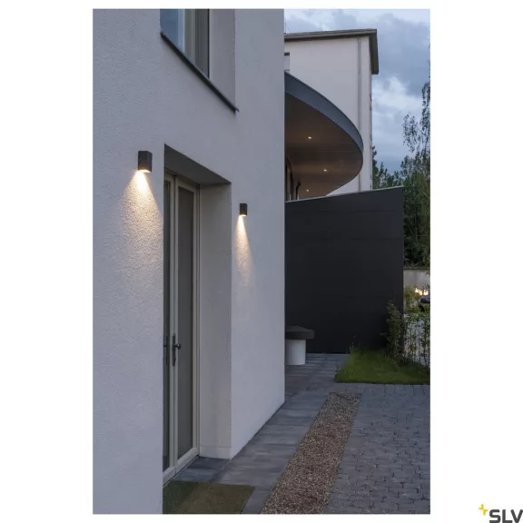 QUAD 1 XL antracit IP44 4.5W 3000K kültéri fali LED lámpa