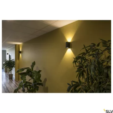 QUAD 2 XL antracit IP44 8.6W 3000K kültéri fali LED lámpa