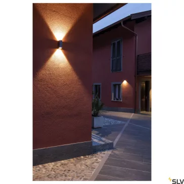 QUAD 2 XL antracit IP44 8.6W 3000K kültéri fali LED lámpa