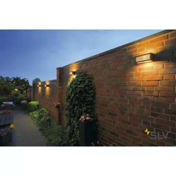 BOX-L antracit IP54 E27 kültéri fali lámpa