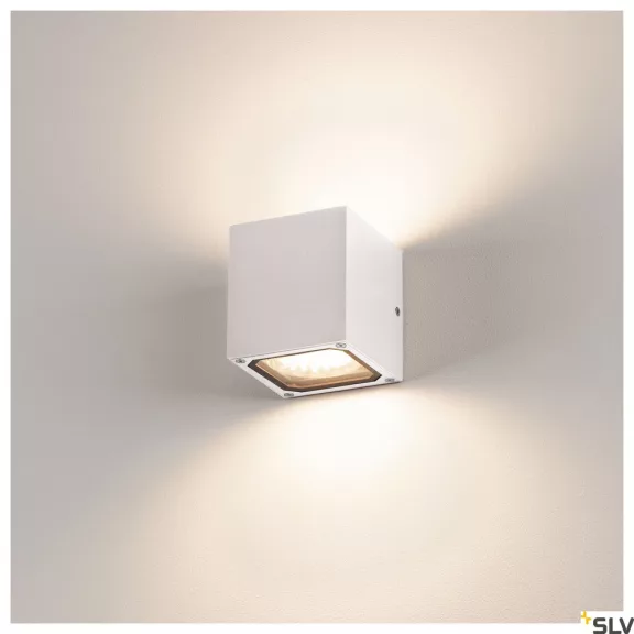 SITRA CUBE fehér IP44 GX53 kültéri fali lámpa
