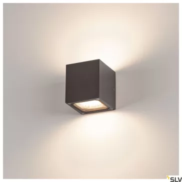 SITRA CUBE antracit IP44 GX53 kültéri fali lámpa