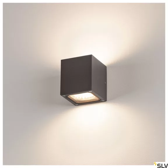 SITRA CUBE antracit IP44 GX53 kültéri fali lámpa