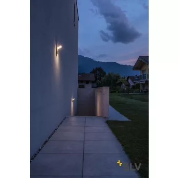   ORDI antracit IP44 9W 3000K kültéri mozgásérzékelős fali LED lámpa