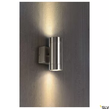   ASTINA STEEL rozsdamentes acél IP44 GU10 kültéri fali lámpa