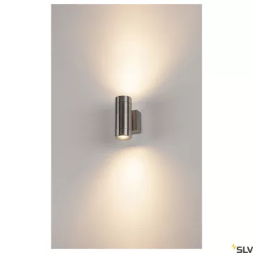   ASTINA STEEL rozsdamentes acél IP44 GU10 kültéri fali lámpa