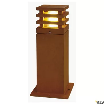   RUSTY SQUARE 40 corten acél IP55 9W 3000K kültéri LED allólámpa
