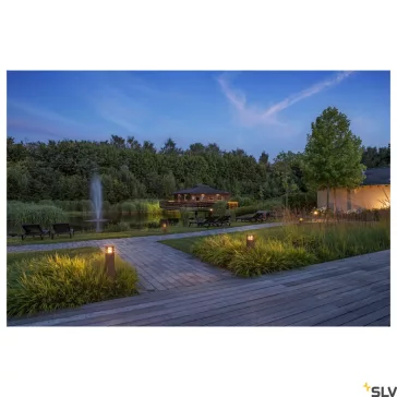   RUSTY SQUARE 70 corten acél IP55 9W 3000K kültéri LED allólámpa