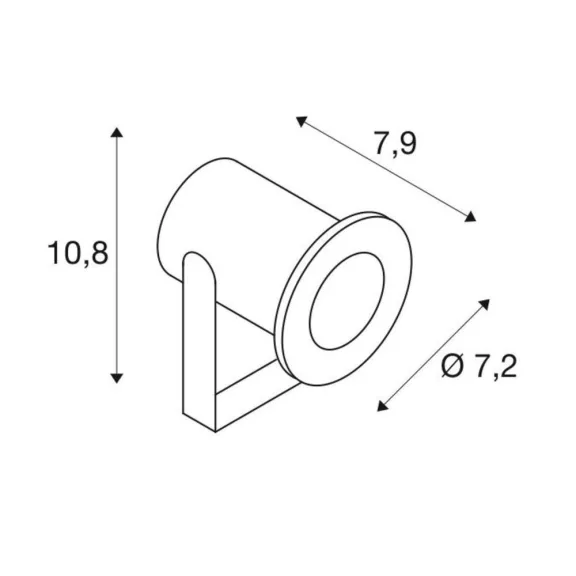 DASAR PROJECTOR rozsdamentes acél IP67 6W 3000K leszúrható kültéri LED reflektor
