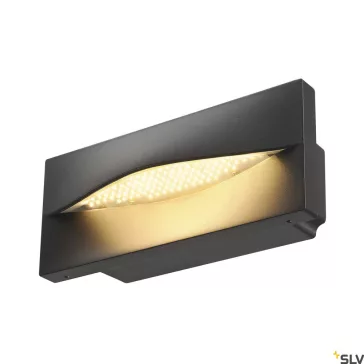   ADI IP55 antracit IP55 18W 3000K kültéri falba süllyeszthető útvonalvilágító LED lámpa