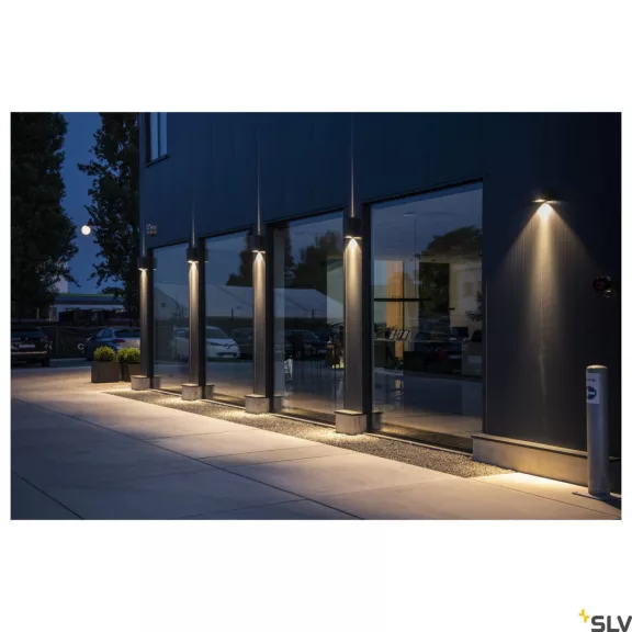 BIG THEO WALL LED antracit IP44 29W 3000K 24/2 ° aszimmetrikus fényű kültéri fali lámpa